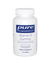 Pure Encapsulations Vitamin D Gummy Natural Raspberry