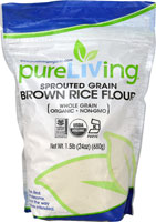 Pure Living Sprouted Grain Brown Rice Flour Organic