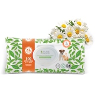 Pure and Natural Pet Grooming and Cleansing Wipes For Dogs & Cats Fragrance Free