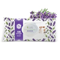 Pure and Natural Pet Grooming and Cleansing Wipes For Dogs Lavender and Rosemary