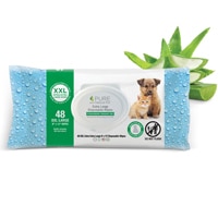 Pure and Natural Pet Grooming and Cleansing XXL Wipes For Dogs & Cats Fragrance Free