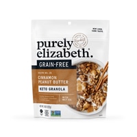 Purely Elizabeth Grain-Free Granola Cereal Organic Gluten Free Keto Cinnamon Peanut Butter