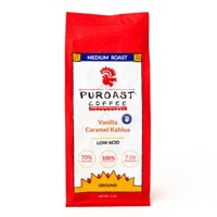 Puroast Low Acid Vanilla Caramel Kahlua Medium Roast Ground Coffee