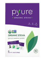 Pyure Brands Organic Stevia Granular Sweetener Packets