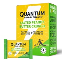 Quantum Energy Square Caffeine & Protein Bars Salted Peanut Butter Crunch