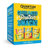 Quantum Energy Square Caffeine & Protein Bars Variety