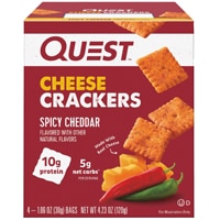 Quest Nutrition Spicy Cheddar Cheese Crackers