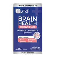 Qunol Brain Health Focus Plus With B6 - Magnesium L-Threonate & Citicoline
