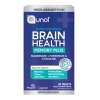 Qunol Brain Health Memory Plus Magnesium L-Threonate & Citicoline
