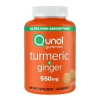 Qunol Turmeric + Ginger Gummies Tangerine