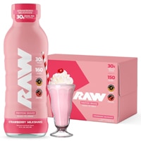 RAW Nutrition Grass-Fed Isolate 30g Protein Ready-to-Drink - Informed Sport Certified Strawberry
