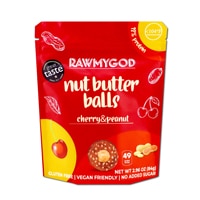 RAWMYGOD Nut Butter Balls Cherry Peanut