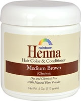 Rainbow Research Henna Hair Color and Conditioner Medium Brown Chestnut