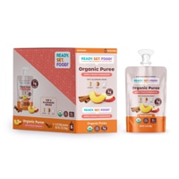 Ready. Set. Food! Organic Baby Food Puree Apple Peach Cinnamon