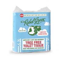 Rebel Green Tree Free Toilet Tissue Mega Rolls 200 Sheets Per Roll