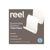 Reel Toilet Paper Tree Free Bamboo 3-Ply 300 Sheet Roll