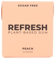 Refresh Gum Plant-Based Sugar Free Gum Peach