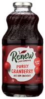 Renew Juice Company Juice From Concentrate No Added Sugar Purely Cranberry