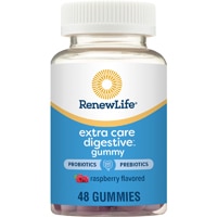 Renew Life Extra Care Digestive Gummy Raspberry