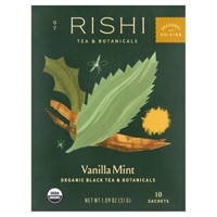 Rishi Tea Seasonal Edition Tea - Organic Black Tea & Botanicals Vanilla Mint