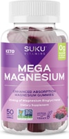 SUKU Vitamins Mega Strength Magnesium Gummy Vitamin Grape & Blackberry