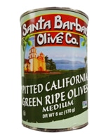 Santa Barbara Olive Co. Pitted California Green Ripe Olives Medium