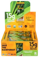 Save The Rainforest Bar by Shanti Balance Organic 15g Protein Bar + Prebiotics Blueberry Matcha