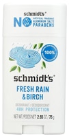 Schmidt's Natural Deodorant Aluminum Free Fresh Rain & Birch