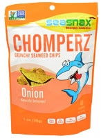 SeaSnax Chomperz Crunchy Seaweed Chips Onion