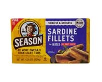 Season Skinless & Boneless Sardines in Water No Salt Added