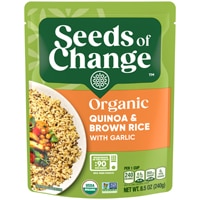 Seeds of Change Organic Quinoa & Brown Rice with Garlic Microwave Pouch