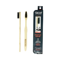 Senzacare Bamboo Toothbrush With Activated Charcoal Infused Bristles