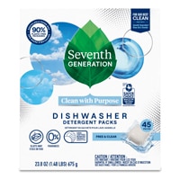 Seventh Generation Dishwasher Detergent Packs Fragrance Free