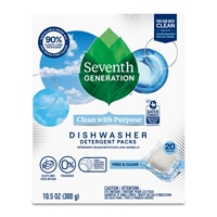 Seventh Generation Dishwasher Detergent Packs Fragrance Free