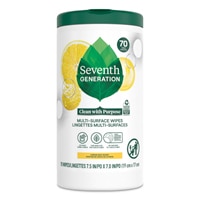 Seventh Generation Multi Surface Wipes - Lemon Zest