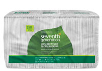 Seventh Generation Paper Napkins 100% Recycled 1-Ply White