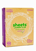 Sheets Laundry Club Laundry Detergent Sheets 100 Loads Lavender