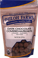 Shiloh Farms Organic Dark Chocolate Covered Hazelnuts