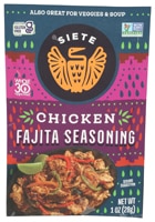 Siete Fajita Seasoning Non GMO Gluten Free Chicken