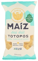 Siete Maiz Totopos Corn Tortilla Chips Organic Avocado Oil Sea Salt