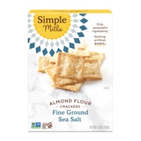 Simple Mills Almond Flour Crackers Gluten Free Fine Ground Sea Salt