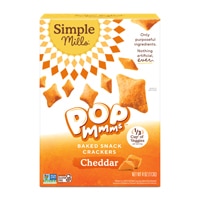 Simple Mills Pop Mmms Veggie Flour Baked Snack Crackers Cheddar