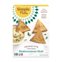 Simple Mills Veggie Pita Crackers Mediterranean Herb