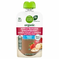 Simple Truth Organic Baby Food Puree Level 4 Apple Banana Strawberry Oatmeal