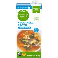 Simple Truth Organic Gluten Free Vegetable Broth Low Sodium