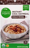 Simple Truth Organic Instant Chia Oatmeal Maple & Brown Sugar