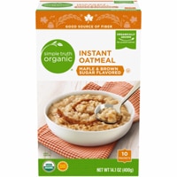 Simple Truth Organic Instant Oatmeal Maple & Brown Sugar