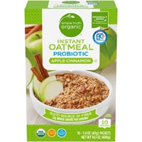 Simple Truth Organic Instant Oatmeal Probiotic Apple Cinnamon