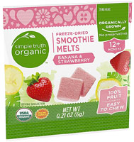 Simple Truth Organic Smoothie Melts Banana & Strawberry