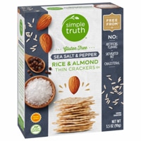 Simple Truth Gluten Free Rice & Almond Thin Crackers Sea Salt & Pepper